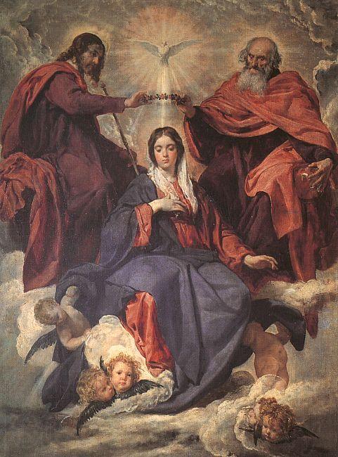 Diego Velazquez The Coronation of the Virgin Norge oil painting art